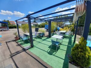 Notre terrasse. Le Gout des Mets. 67140 Barr.